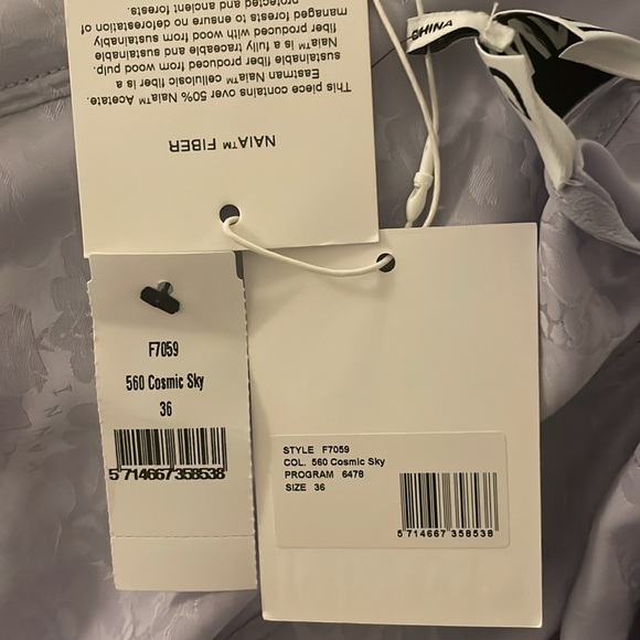 GANNI jacquard slip dress size 36/4 NWT - Picture 7 of 8